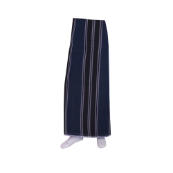 STRIPE BLACK & NAVY COTTON LUNGI STRIPE BLACK & NAVY COTTON LUNGI